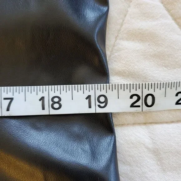 VTG TRIPP NYC Black Trench Coat Jacket Punk Gothic Hellraiser Bondage Men's M - Picture 14 of 16